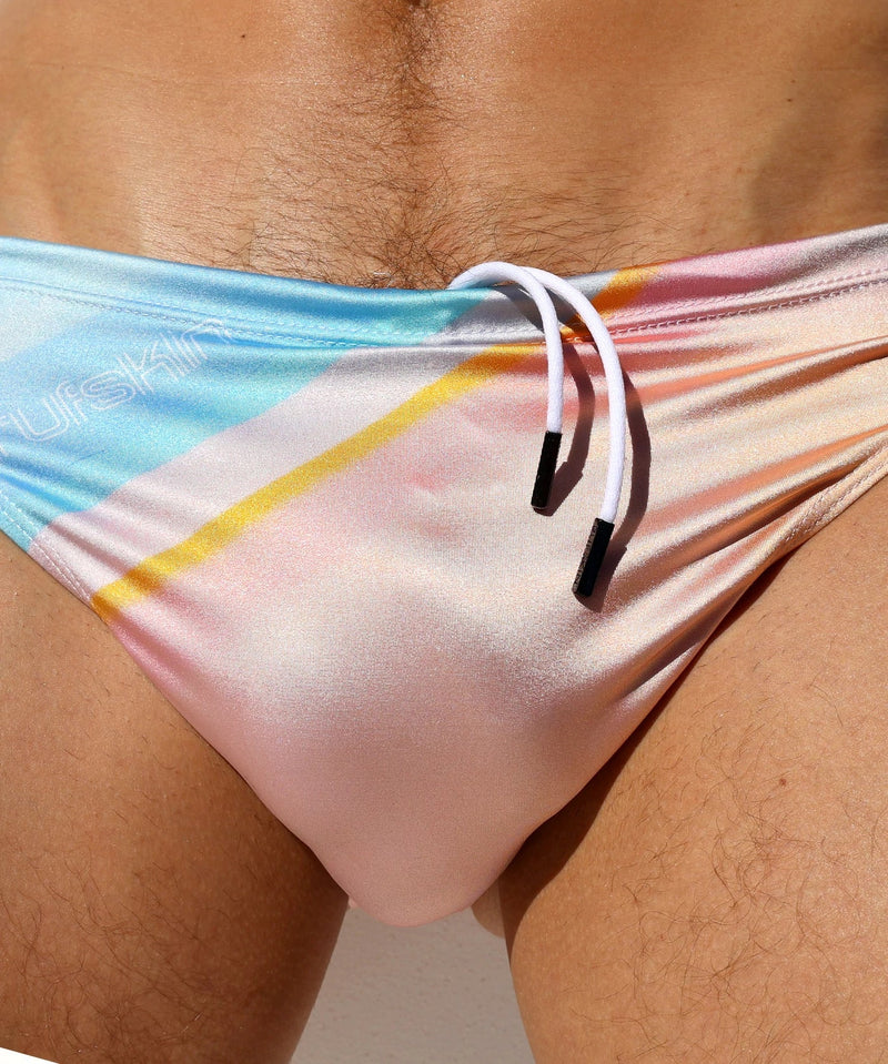 RUFSKIN MOJAVE Brazilian-Style Sunga Inner Drawcord Swim-Briefs Print 68