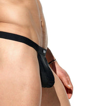 RUFSKIN Pouch HAMMER Backless Underwear Ferforated Stretch Mesh Black 65