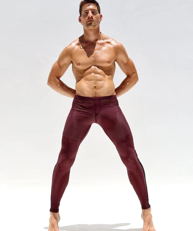 RUFSKIN ROUNDOFF Sport Leggings Mesh Perforated Stretchy Nylon Legging