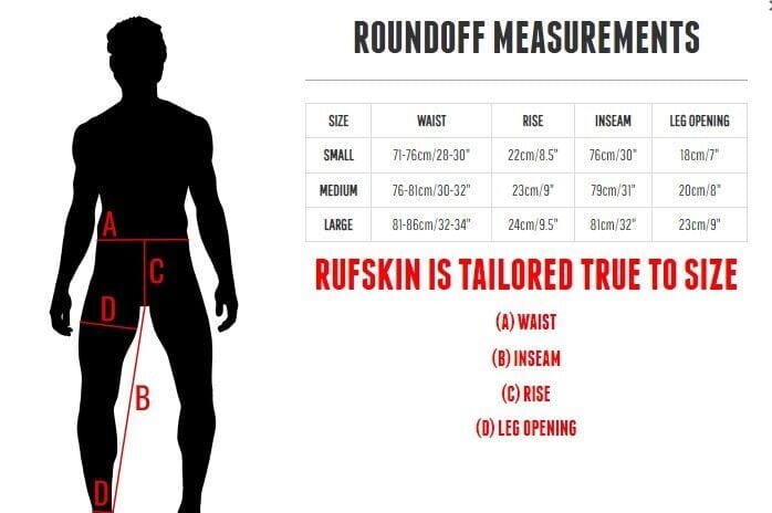 RUFSKIN ROUNDOFF Sport Leggings Mesh Perforated Stretchy Nylon Legging