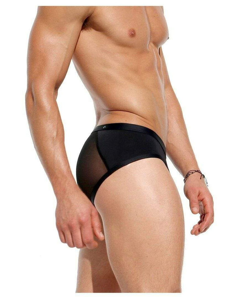 Rufskin Rufskin Brief Ecran Spacer Quality Spandex Back Mesh Slip Black 1