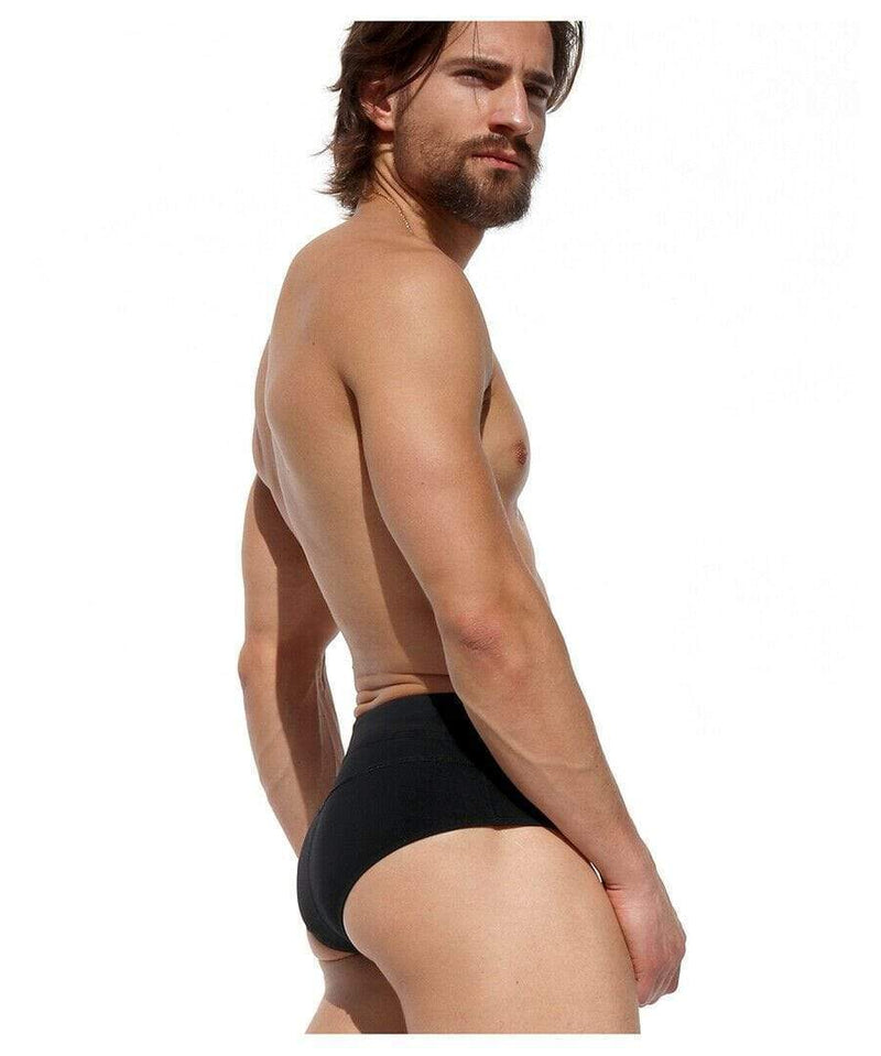 Rufskin L Rufskin Brief LIT Ultra-Soft Extra Stretch Fabric Mens Slips Black 14