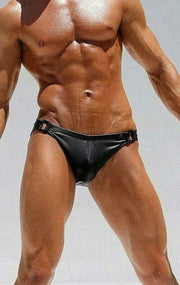 Rufskin Rufskin Jocks Raven Rubber-Look Jockstrap Elastic Straps Black 6