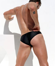 RUFSKIN's Signature Swimwear FABIO Stretch Nylon Swim-Brief Onyx Black 67