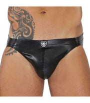 SexyMenUnderwear.com Fetish Mini Brief "TOF PARIS" Leather Imitation Microfibre Briefs Leatherette 18