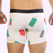 SexyMenUnderwear.com JJ Malibu Trunk Boxer Brief POPSICLE Boxers Funny Pops Print 7