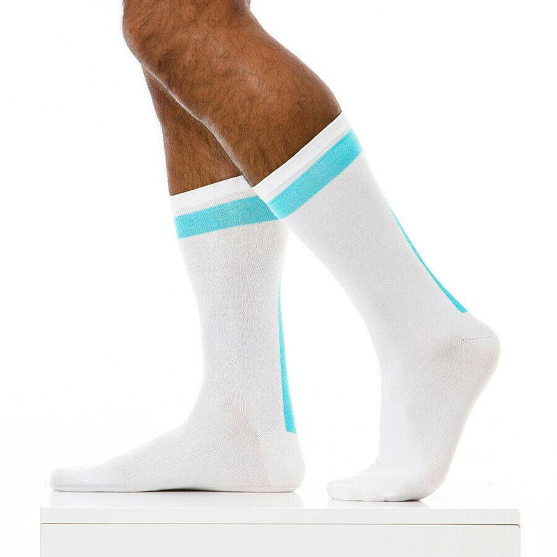 SexyMenUnderwear.com 5 - 9 1/2 Modus Vivendi Socks Athletic Aqua  XS1813 61