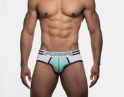 SexyMenUnderwear.com PUMP Jockstrap Retro Teal Logo ACTIVATE Jock Mesh Front Pannel 15059 68