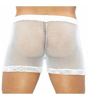 SexyMenUnderwear.com See-through Swim-Shorts "TOF PARIS" IBIZA Swimwear Guaranteed Effect White T4
