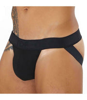 SexyMenUnderwear.com Sexy Jockstrap TOF PARIS Alpha Jock Soft Cotton Jersey Classic Black 14