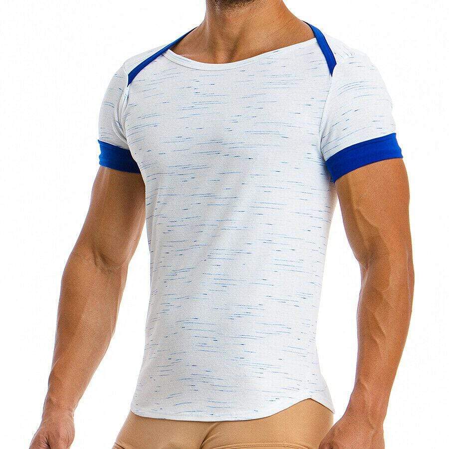 XL Shirt Modus Vivendi T Shirt Mesure Cotton Jersey Blue 07842 31