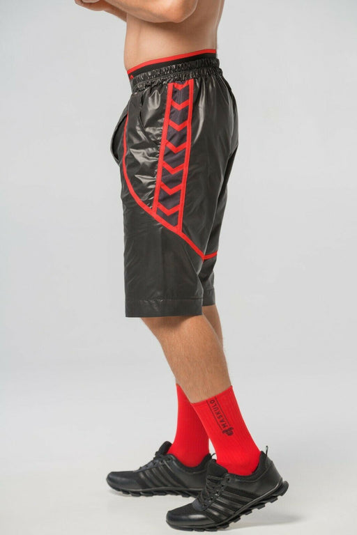 SexyMenUnderwear.com Shorts MASKULO Skulla Leather-Look Short Soccer Leatherette SH070-10 20