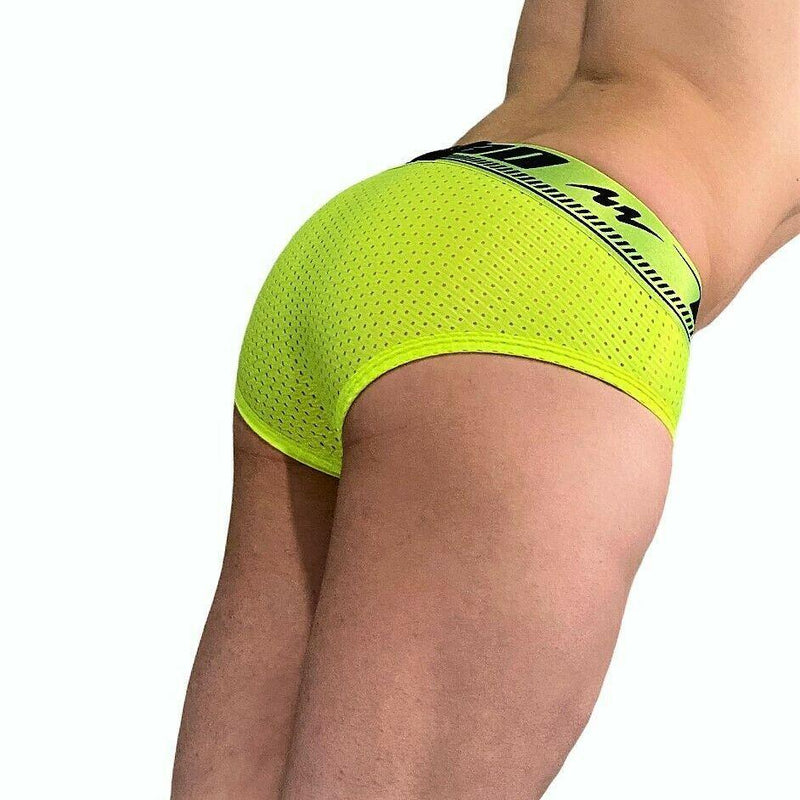 SexyMenUnderwear.com S SMALL Mao USA Sports Briefs Comfy Mesh Neon 7522 17