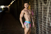 SexyMenUnderwear.com Sukrew Jock Vauxhall V-Briefs Jockstrap Combo Pouch Enhanced Bulge Neon Pink 11