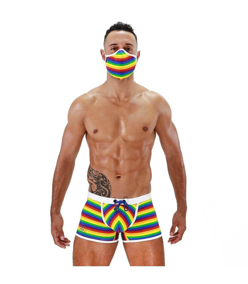 SexyMenUnderwear.com Swim-Boxer TOF PARIS Swim-Short Pride Edition Rainbow Flag Swimwear 22