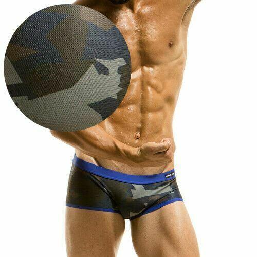 SexyMenUnderwear.com Swim Trunk Modus Vivendi Swimwear Camo Brazil Cut Maillot Plage Blue S1721 19