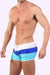 SexyMenUnderwear.com Swimwear JJ MALIBU Fire Island Swim-Trunk Blue Swim-Short 2