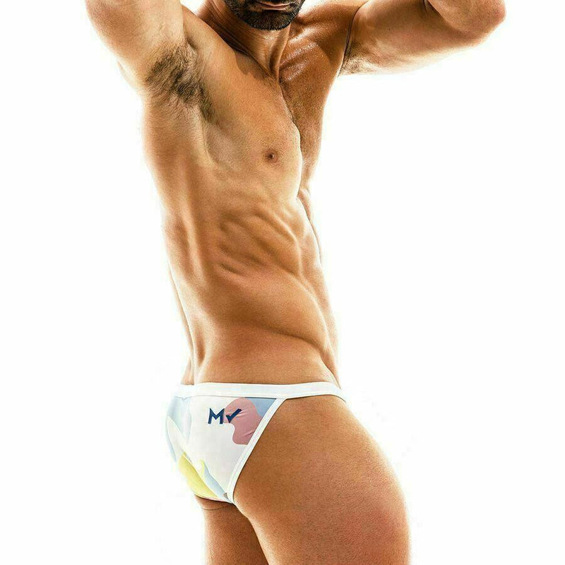 SexyMenUnderwear.com Swimwear Modus Vivendi Military Camouflage Tanga Swim-Brief White AS2011 50