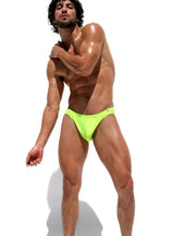 SexyMenUnderwear.com Swimwear RUFSKIN Swim-Jock JONES Lemon Mettalic Finish 24