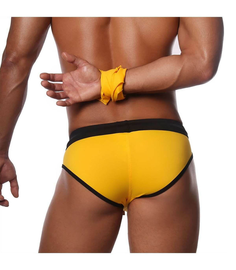 SexyMenUnderwear.com Swimwear TOF PARIS Swim-Brief CANARIA Edition Yelllow 25