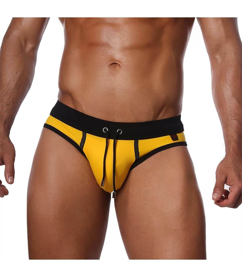 SexyMenUnderwear.com Swimwear TOF PARIS Swim-Brief CANARIA Edition Yelllow 25