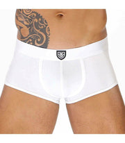 SexyMenUnderwear.com "TOF PARIS ALPHA" Soft Cotton Stretch Boxer Jersey Classic White 17