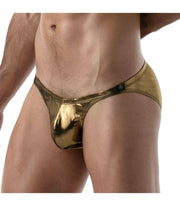 SexyMenUnderwear.com TOF-PARIS Brief Bikini Cut Tanga Briefs Metal Golden 54