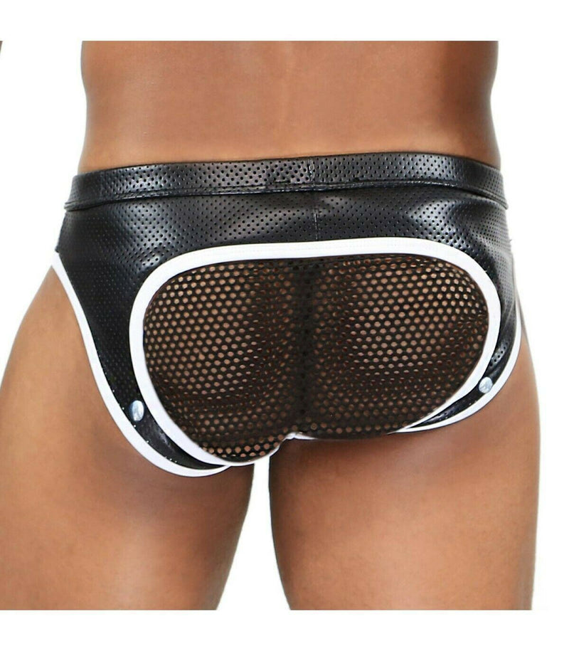 SexyMenUnderwear.com TOF PARIS Brief PILOT Empty Bottom Boxer Briefs BottomLess Mesh Easy Access 6