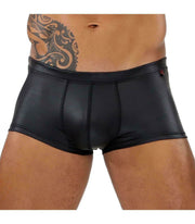 SexyMenUnderwear.com ''TOF PARIS'' DERI Boxer Fetish Leatherette Poly-Elastane Jersey Leather-Look 20