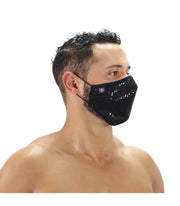 SexyMenUnderwear.com One Size TOF PARIS Mask GLITTER WASHABLE Face Masks & NOZE CLIP 2-Layer Sparkle Black