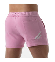 SexyMenUnderwear.com TOF PARIS Shorts Tight-Fit Mid-Lenght Sport Short Pink 51