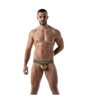 SexyMenUnderwear.com TOF-PARIS String Backless Pouch Metal Stringless Thong Golden 54