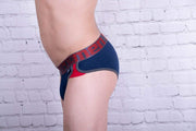 SexyMenUnderwear.com XtreMen Boxer Brief Sports Underwear Stretch Cotton Slip Blue 41309 3
