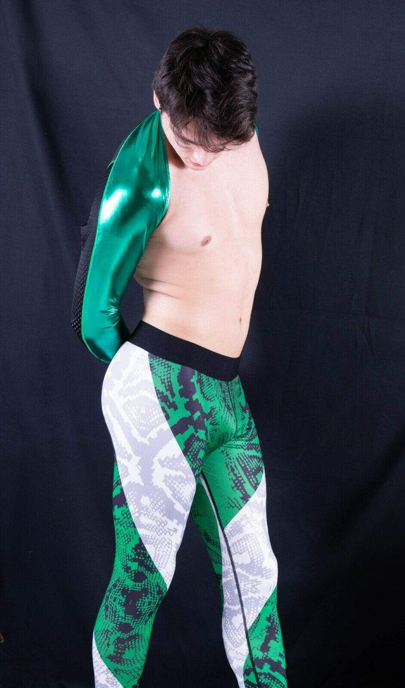 SMU Fashion Legging Coupe ajustée Tenue de sport Vert MX8