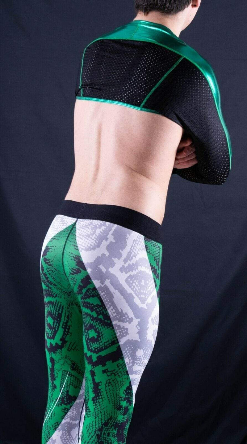 SMU Fashion Legging Coupe ajustée Tenue de sport Vert MX8