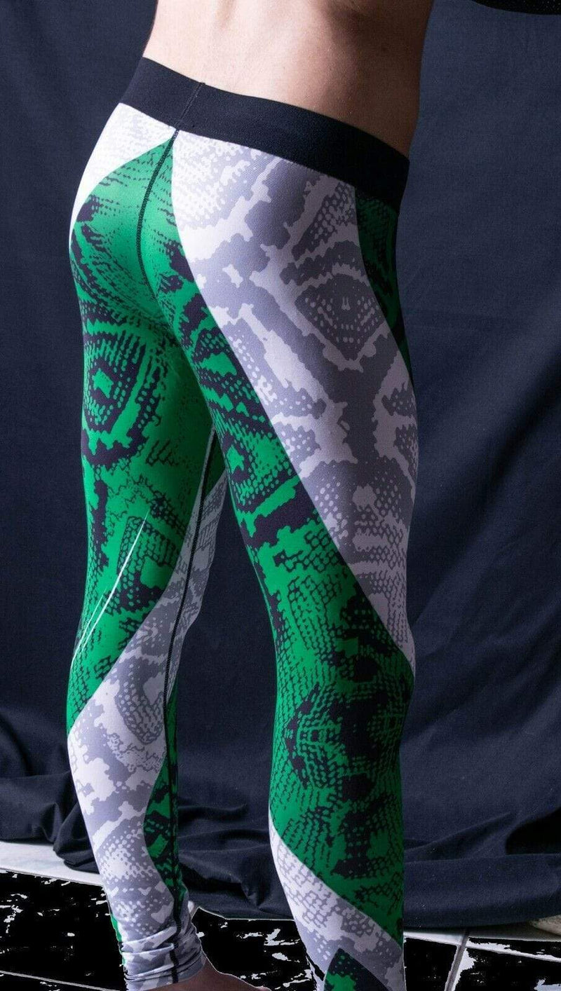 SMU Fashion Legging Coupe ajustée Tenue de sport Vert MX8