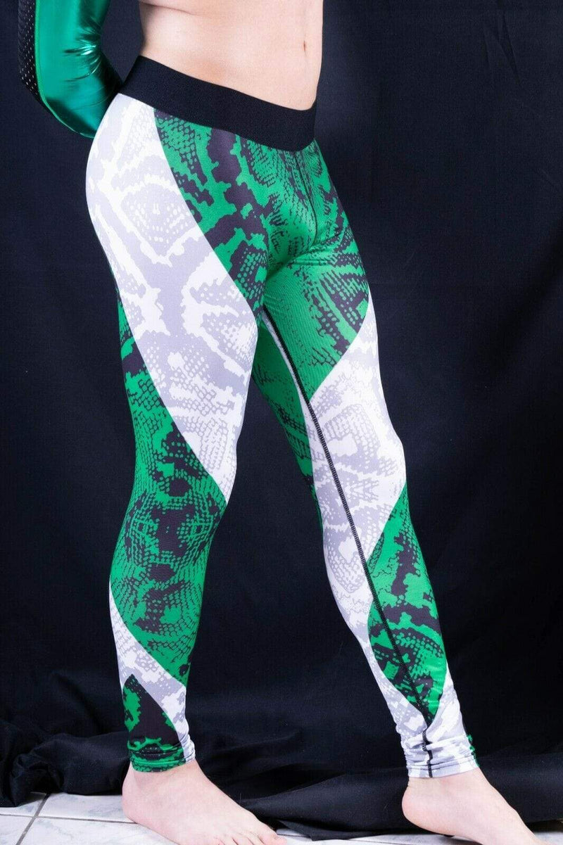 SMU Fashion Legging Coupe ajustée Tenue de sport Vert MX8