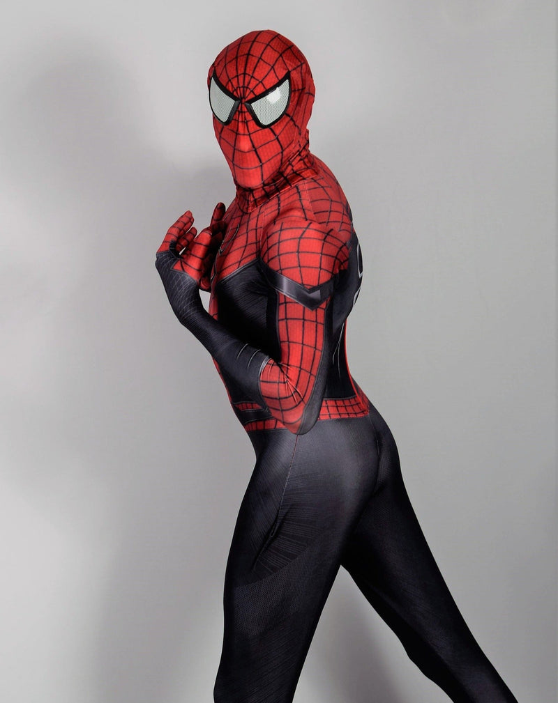 Singlet Bodysuit Spiderman Black Jumpsuit Delux Cosplay Costume 3101  1
