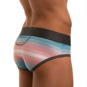 SKULL & BONES Brief Trans Pride Heather Stripe TIE DYE Briefs Vintage Limited 23