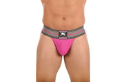 SKULL & BONES Jock Locker Room Jockstrap Neon Pink 17
