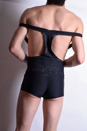 SMALL L'hom d'alexis mabille bodysuit swimwear bib wrestler beach  1