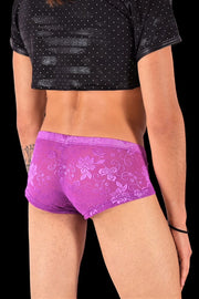 SMU Aristocrat Lace Sheer Mini boxer Purple 100705