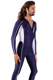 SMU Full Body Competition Swimwear Diving Wetsuit  Singlet One Piece Navy 1