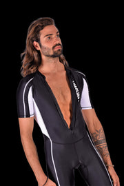 SMU Full Body Swimwear Diving Wetsuit  Singlet One Piece Dive Black