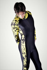 SMU Full Body Swimwear Diving Wetsuit  Singlet One Piece Dive Yellow 40134 1