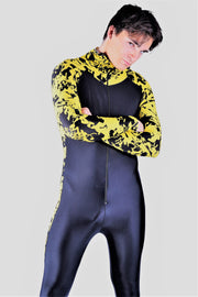 SMU Full Body Swimwear Diving Wetsuit  Singlet One Piece Dive Yellow 40134 1