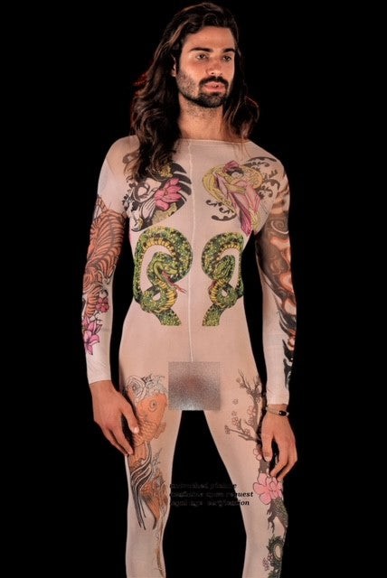 SMU Men NYLON OPEN CROTCH JUMPSUIT