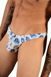 SMU PRE-BOOK  Skulls Tanning Thong White sku05