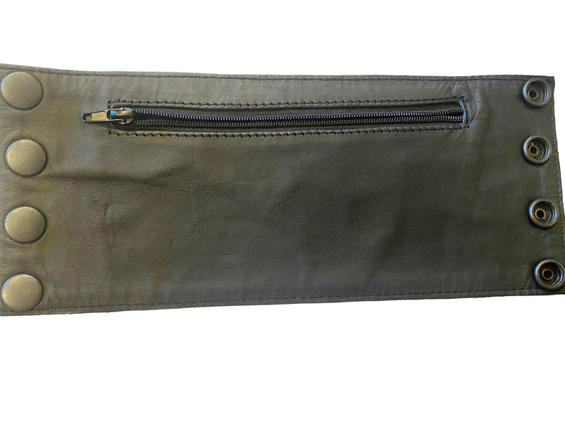 SMU Sexy Men Underwear Wrist Band Wallet Leather Dog Bone Black O/S 2