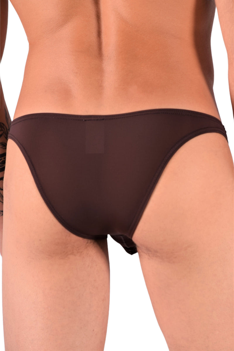 SMU Sheer Mini Brazilian Bikini Briefs Brown 120603 10